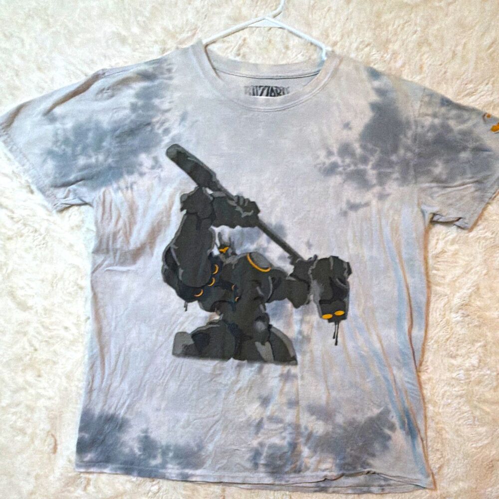 Blizzard Overwatch Reinhardt Tie-Dye Graphic T-Shirt Men’s Medium 2017 Jinx